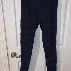 TYC Navy Effortless Classic Mesh Panel Leggings